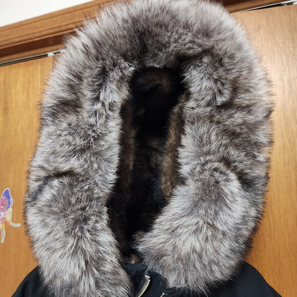 MACKAGE DIXON 2-in-1 Nordic Tech down bomber with blue fox fur- BRAND NEW!!!! - Picture 15 of 16
